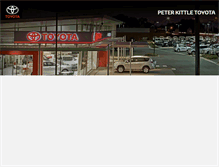 Tablet Screenshot of peterkittletoyota.com.au